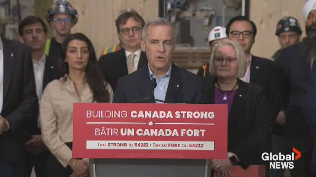 Click to play video: 'U.S. tariffs on softwood lumber ‘unjustified’ and ‘fundamentally misguided’: Carney'